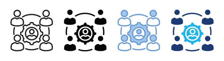 Resource icon set multiple style collection