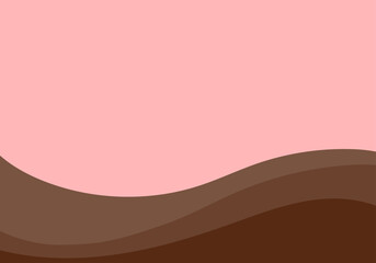 Melty chocolate background frame illustration for Valentine&rsquo;s Day with copy space