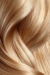 Fototapeta premium Luxury blonde hair, smooth and shiny, premium salon advertising