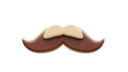 3D Rendered Mustache Icon