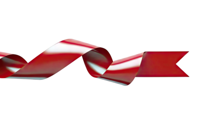 Red Ribbon Swirl