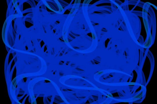 seamless abstract blue line animation on dark background