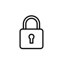 Secure Padlock Icon Symbol Representing Data Protection and Privacy