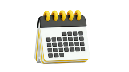 3D Icon of a Calendar