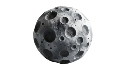 Cratered Asteroid with Realistic Texture