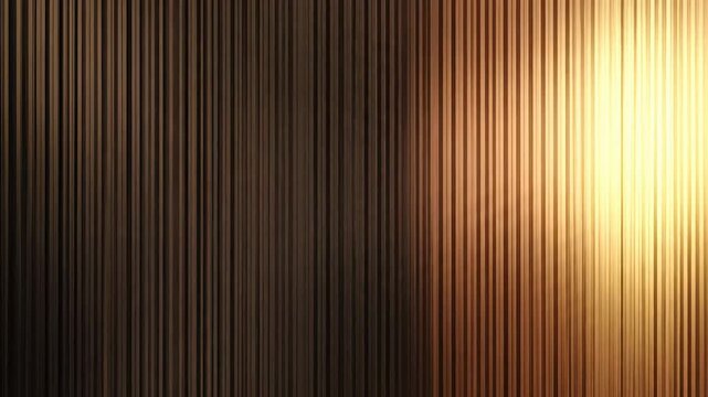 Golden Sunlight Illuminates Textured Vertical Lines Background Texture.