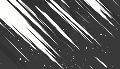 Abstract Black and White Speed Lines Background