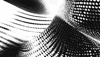 Abstract Black and White Geometric Pattern Background