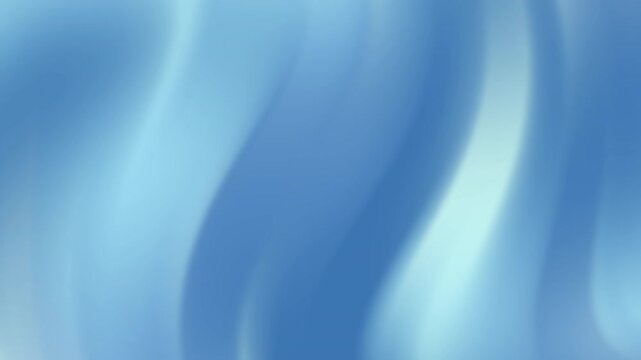 Elegant looping animation of soft blue liquid waves moving smoothly. Abstract silk or water texture suitable for corporate, medical, or technology presentations.
