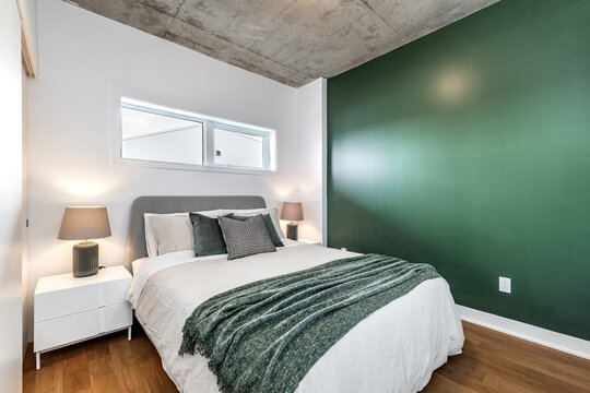 High-quality photo set of a contemporary urban apartment highlighting modern architecture, minimalist interior design, and functional living spaces. The series includes exterior facade, building entra