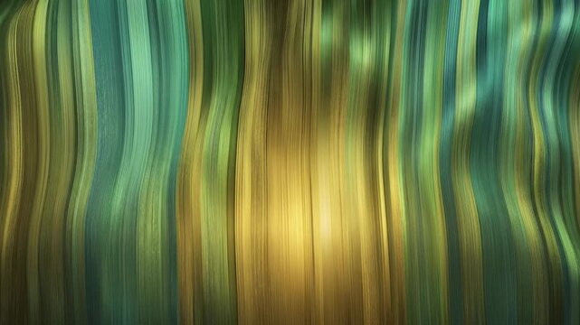 Abstract Golden Forest Light Streaks with Vertical Flowing Colors.