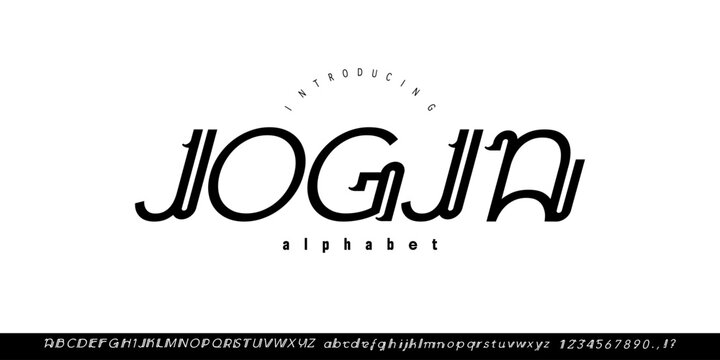 Jogja font is A Javanese Hanacaraka inspired display font with modern curves, cultural elegance, and clean lines for artistic branding.
