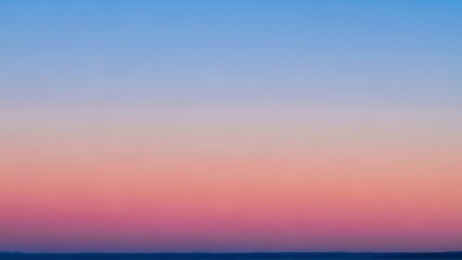 Obraz premium Serene smooth abstract color gradient background, transitioning from tranquil blue to soft pink and subtle purple hues, ideal for modern design and ethereal atmospheres