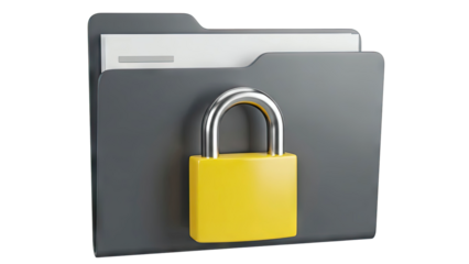 Folder with a Padlock Icon
