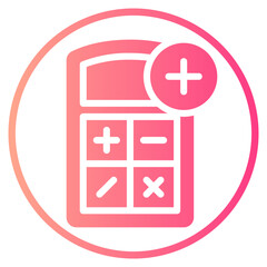 Obraz premium add gradient icon