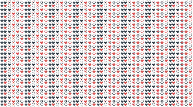 Small heart patterns image with varity of heart designs
