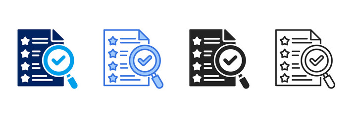 Review Icon Set Different Style Collection.
