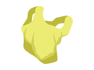 Plastic Bag Crumpled Illustration