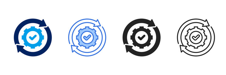 Consistency Icon Set Different Style Collection.
