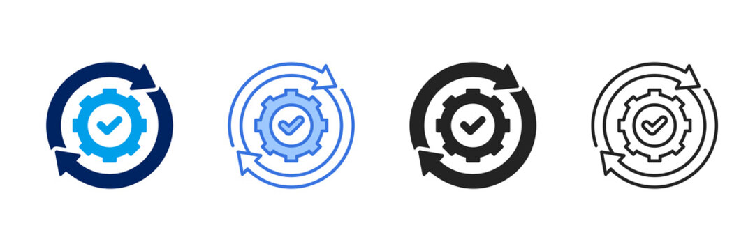 Consistency Icon Set Different Style Collection.
