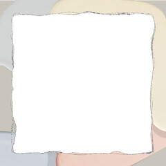 Obraz premium Earth tone frame png transparent background