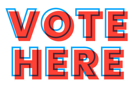 Vote here multiply typeface png