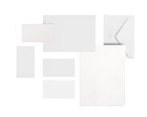 Simple corporate identity mockup png branding stationery set