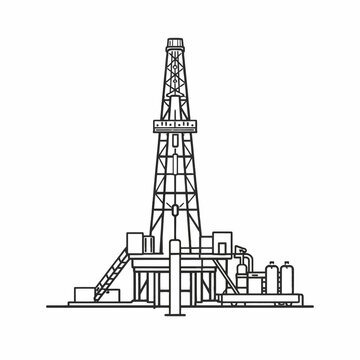 Planta de perforaci&oacute;n en esquema t&eacute;cnico