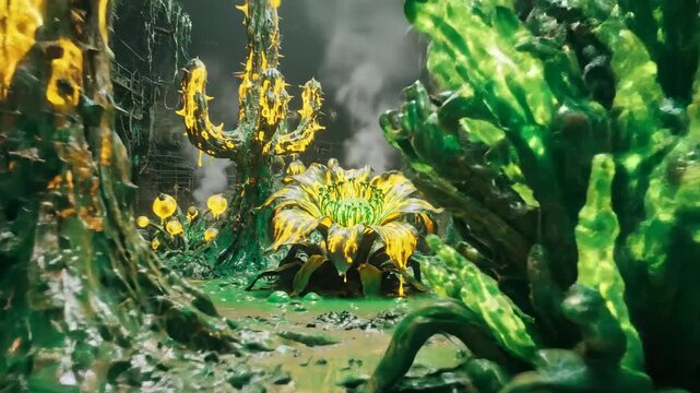 Mutated Flora Thrives in Toxic Waste Zones