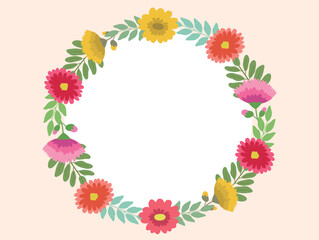 Obraz premium a variety of flower borders