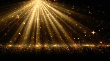 Celestial glow with a radiant beam of light, radiating a cosmic atmosphere