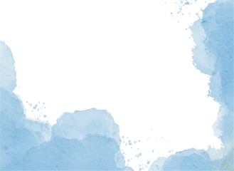 Blush Blue Watercolor Stains Abstract Background with Hand-Drawn Paint Strokes for Invitations and Birthdays
