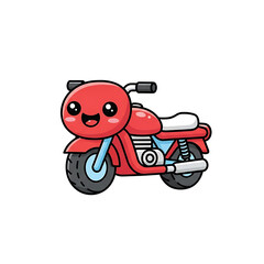Cartoon Motorcycle.