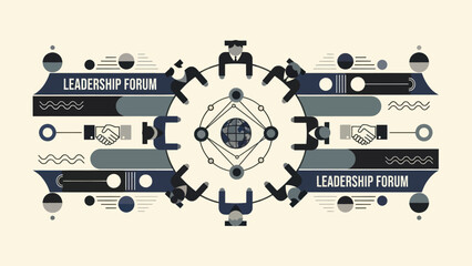 Global Leadership Forum with Diverse People and Earth Icon