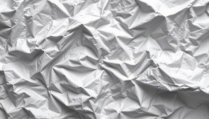 Obraz premium Crumpled White Paper Texture Background Ideal for Creative Projects and Minimalist Designs