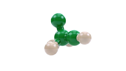 3D model of a methylchlorosilane molecule