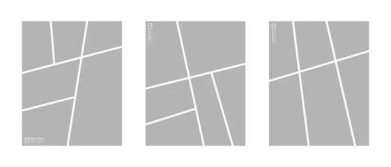 Comic panel photo frame collage template set for modern 4:5 compositions