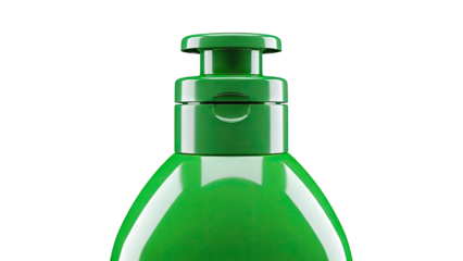 Green Flip-Top Bottle Cap and Shoulder