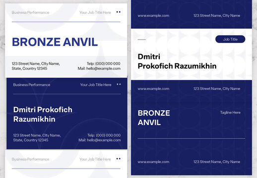 Blue And Black BusinessCard