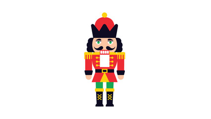 Classic Nutcracker Soldier Character Festive Holiday Design