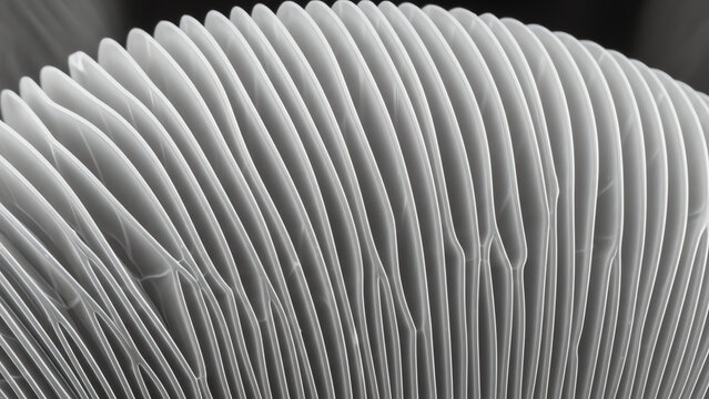 Macro Stack of Thin White Pleated Sheets