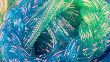 Main Subject Visible As Colorful Rope