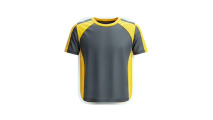 Gray and Yellow Raglan T-Shirt