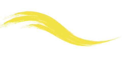 Hand drawn yellow color ink paint brush strokes isolated text design quote or text information. Graphic elements painted for text information, ads, offer, big, splatter stains, paintbrush, overlay