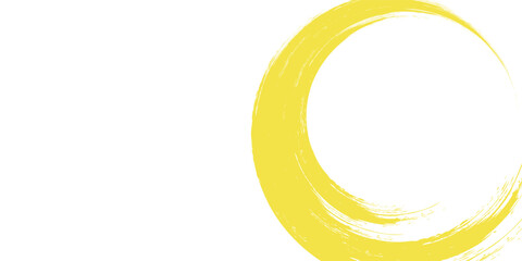 Hand drawn yellow color ink paint brush strokes isolated text design quote or text information. modern