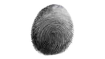 A close-up view of a fingerprint on a black background