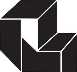 Impossible Cube Optical Illusion Illustration

Geometric Impossible Shape 3D Design

Abstract Optical Illusion Cube Silhouette