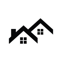 roof  logo icon illustration flat