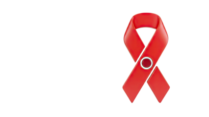 Red Ribbon Symbol of AIDS Awareness