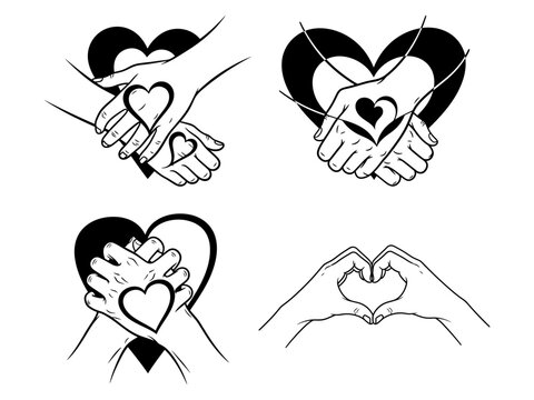 Hamds and Love Vector Design